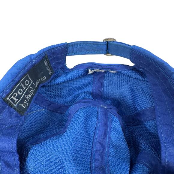 Polo Ralph Lauren Windbreaker Dad Hat One Size Blue Running Active Strapback Cap - Picture 6 of 10